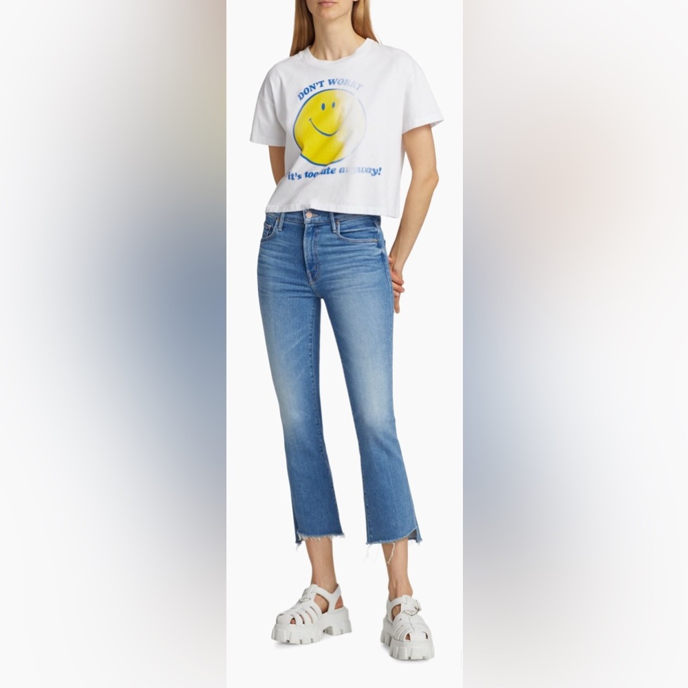 Mother Ankle Cropped Women's Blue Jeans